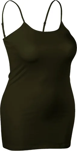 Miniatura 24 de Emmalise Camisola larga casual básica para mujer, con tirantes ajustables, top en capas