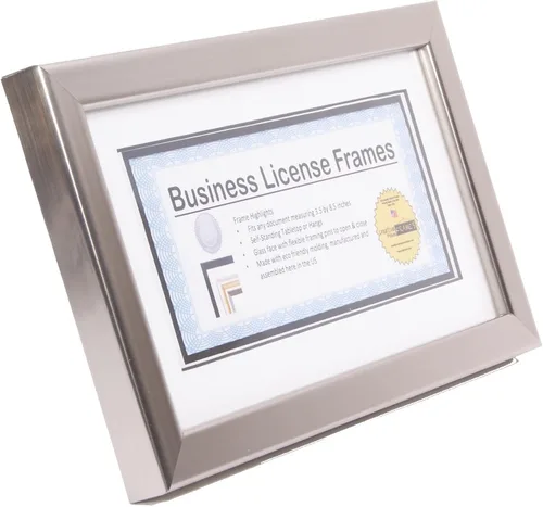 Miniatura 3 de Marcos de licencia para maquilladores profesionales de 3.5 in x 8.5 in, sostenedor de licencia de panel de estado para mostrar certificado, licencia