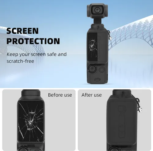 Miniatura 2 de BRDRC Xtra Muse - Funda de silicona para bolsillo 3, protector de lente, resistente a los arañazos, compatible con accesorios DJI OSMO Pocket 3/Xtra