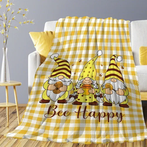 Miniatura 28 de Manta de gnomos navideños para adultos, mujeres, manta de franela suave y cálida para sofá, cama de viaje, 30 x 40 pulgadas para mascotas