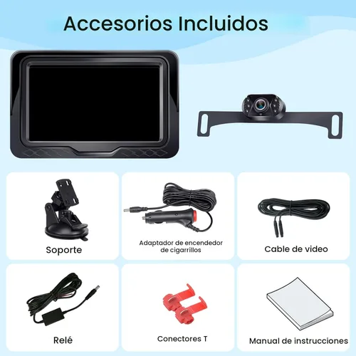 Miniatura 9 de Cámara de Copia de Seguridad con Fácil Instalación Plug-Play: Cámara de Visión Trasera HD 1080P Sin Retraso, Impermeable - Visión Nocturna Clara