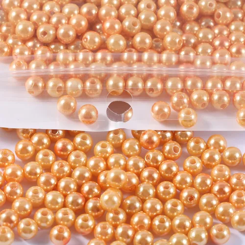 Miniatura 36 de 1970 piezas Cuentas de Perla para Hacer Joyas, 6 Tamaños con Agujero para Pulseras, Collares, Aretes, Kit de Manualidades DIY, Regalos para Mujeres