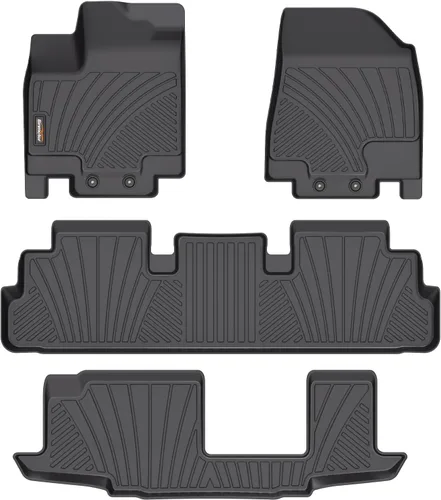 Miniatura 76 de Alfombrillas y forro de carga para Jeep Grand Cherokee L 2021-2025 (solo para 6 plazas sin consola central), alfombrillas de automóvil TPE para todo