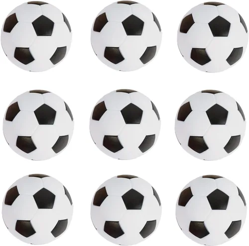 Paquete de 9 pelotas de futbolín, mini pelotas de fútbol, pequeñas pelotas de fútbol de repuesto para futbolín, diversión en casa