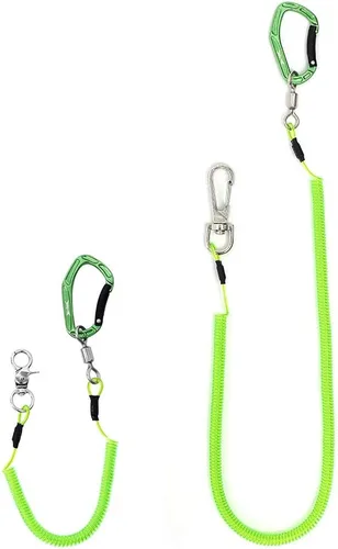 Miniatura 10 de HERCULES M4 Fishing Lanyard, Fishing Pole Tether, Kayak Paddle Leash, Heavy Duty Retractable Coiled Lanyard for Fishing, Rods, Pliers, Boating