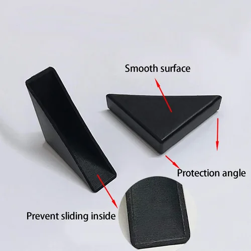 Miniatura 5 de YouU Protectores de esquina de plástico, 20 unidades, con forma de triple esquina, cojín protector de esquina de vidrio de 0.394 in x 2.953 in