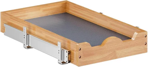 Miniatura 8 de OCG Cajones extraíbles para armarios de cocina de 14 pulgadas de ancho x 21 pulgadas de profundidad, estante de cajón de madera deslizante, estantes
