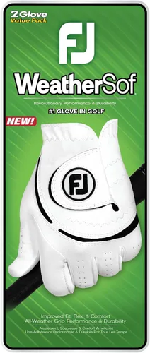 Miniatura 4 de FootJoy Paquete de 2 guantes de golf WeatherSof para hombre