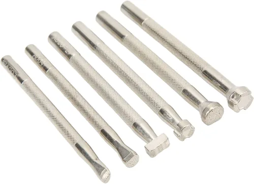 Miniatura 2 de 6 Pcs Leather Stamping Tools Set, Stainless Steel Leather Stamp Punch, Professional Leather Crafting Tools with Flat Bottom for Accurate Printing