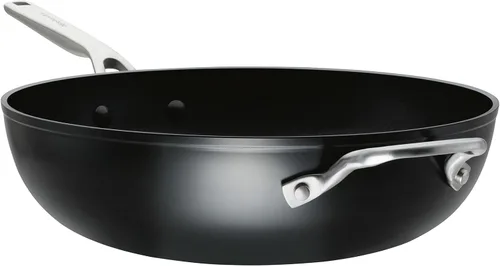 Miniatura 8 de KitchenAid Sartén/Wok Antiadherente de Inducción Anodizada Dura para Saltear con Mango Auxiliar, 12.25 Pulgadas - Negro Mate