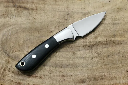 Miniatura 6 de GCS - Cuchillo táctico de acero hecho a mano D2, cuchillo de caza, cuchillo de campamento con funda de cuero, hoja de espiga completa diseñada
