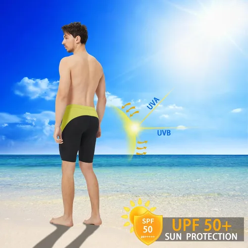 Miniatura 67 de Traje de baño deportivo competitivo para hombre, traje de entrenamiento de resistencia de carreras, pantalones cortos de natación de secado rápido