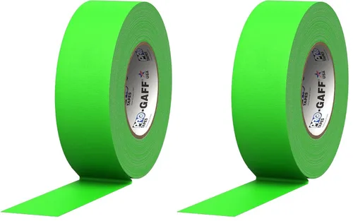 Miniatura 19 de ProTapes Pro Gaff Cinta de Gaffer de tela mate premium de 1 pulgada de ancho con adhesivo de goma, 11 mils de grosor, 55 yardas de longitud