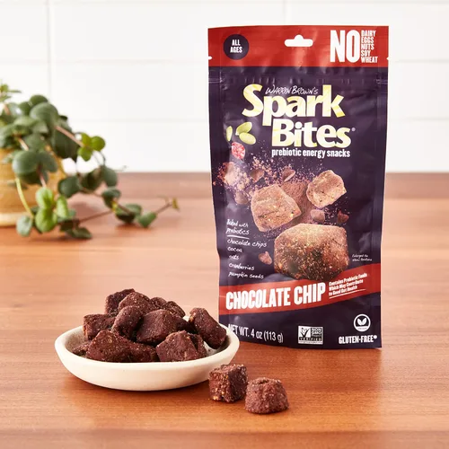 Miniatura 5 de SPARK BITES - Bocadillo energético saludable vegano sin alérgenos con chispas de chocolate (paquete de 6), una liberación constante de energía