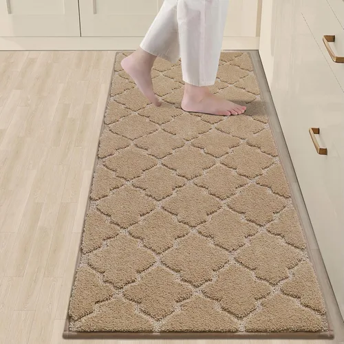 Miniatura 25 de COSY HOMEER Alfombras suaves de cocina [2 piezas] para el frente del fregadero súper absorbentes, tapetes y tapetes de cocina de 20 x 30 pulgadas/20