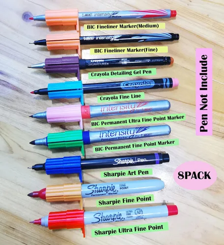 Miniatura 2 de Juego de 8 paquetes de adaptadores de bolígrafo/marcador compatibles con Cricut (Explore Air, Air 2, Air 3 y Maker, Maker 3), adaptador de bolígrafo