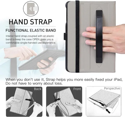 Miniatura 6 de Funda para iPad mini 5 2019/Mini 4 3 2 1 de 7.9 pulgadas, Cubierta Folio de Soporte de Cuero PU Premium con función de encendido y apagado Negro