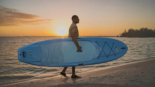 Miniatura 6 de Pelican - Flow 106 Hardshell Stand-Up Paddle Board - Lightweight Board with a Bottom Fin for Paddling, Non-Slip Deck - Perfect for Youth & Adult