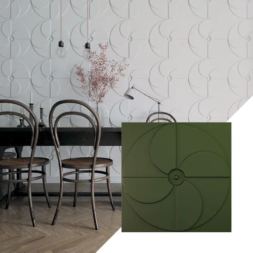 Miniatura 24 de Ekena Millwork Molino de viento EnduraWall decorativo 3D de 19 5/8 pulgadas de ancho x 19 5/8 pulgadas de alto, cobre envejecido