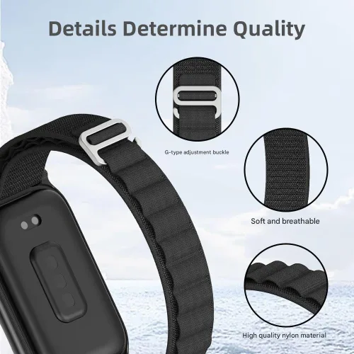 Miniatura 3 de Strap for Amazfit Band 7 Nylon Replacement Strap Watch Wrist Band Smart Bracelet Accessories for Amazfit 7