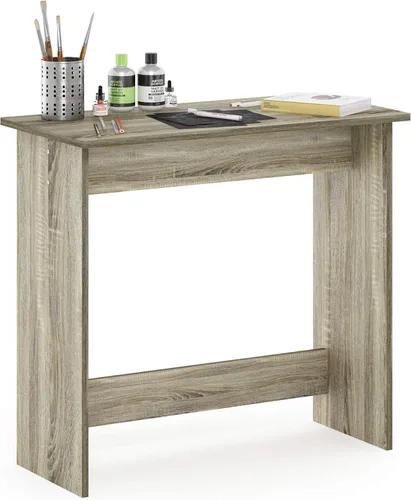 Miniatura 19 de Furinno Estante de escritorio clásico, gabinete de escritorio de 5 estantes, estante para libros, organizador de escritorio de 3 niveles