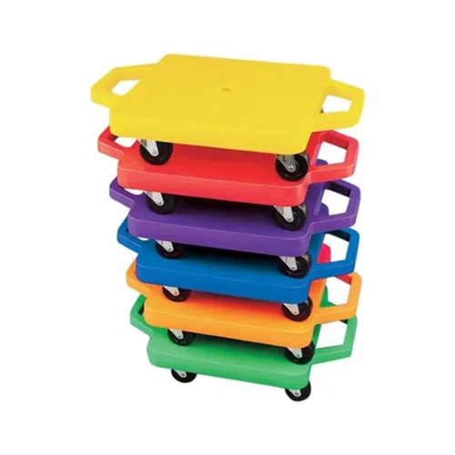 Cosom - Juego de patinetes de 16 pulgadas con ruedas de metal de 2 pulgadas que no se dañan y protectores de seguridad para clase de educación