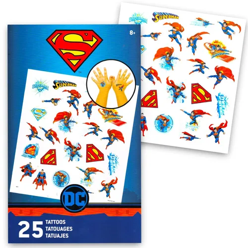 Miniatura 3 de Superhero Tattoos Ultimate Set – Paquete de 150 tatuajes temporales de superhéroes Marvel Avengers Superman "TMNT" Transformers Power Rangers