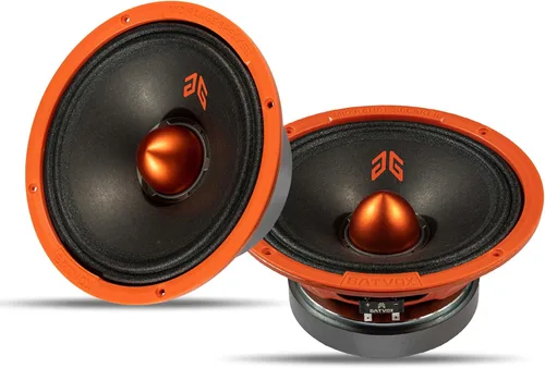 Miniatura 12 de MX80P1 Altavoz de Rango Medio de 8 Pulgadas 480 Vatios 4 Ohmios Tapa Antipolvo Naranja, Altavoces de Audio de Calidad Premium para Puerta