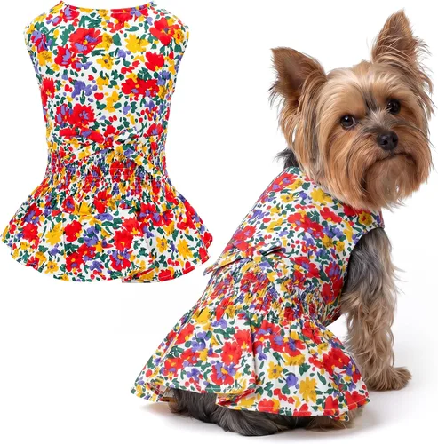 Miniatura 80 de Parisian Pet Chambray - Vestido para perro - Ligero sin mangas para perro, niña, talla XS Chambray en general