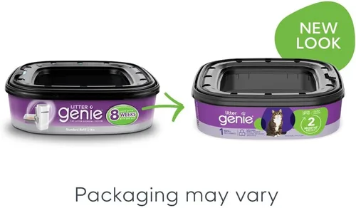 Miniatura 2 de Bolsas de recambio Litter Genie 14 pies (Paquete de 1) Tecnología de múltiples capas de barrera de olores Un cartucho cuadrado de recambio dura