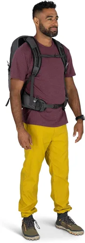 Miniatura 8 de Osprey Talon 22L Mochila de senderismo ligera para hombre, mochila pequeña para viajes y campamento, gris fantasma/carbón oscuro