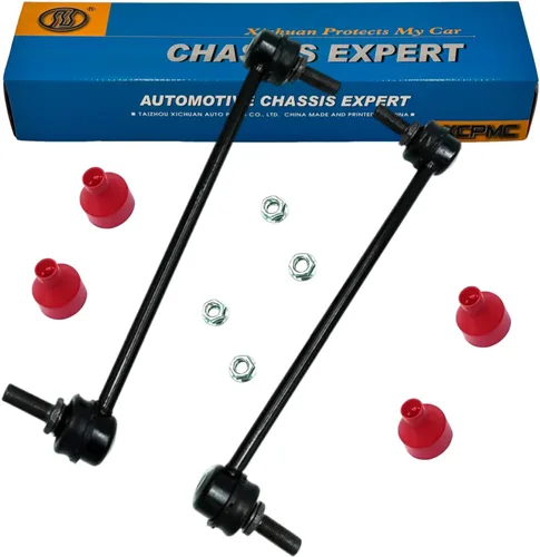 Miniatura 16 de K750523 Kit de enlace de extremo de barra estabilizadora de balancín delantera, 2 piezas, repuesto automotriz izquierdo derecho compatible