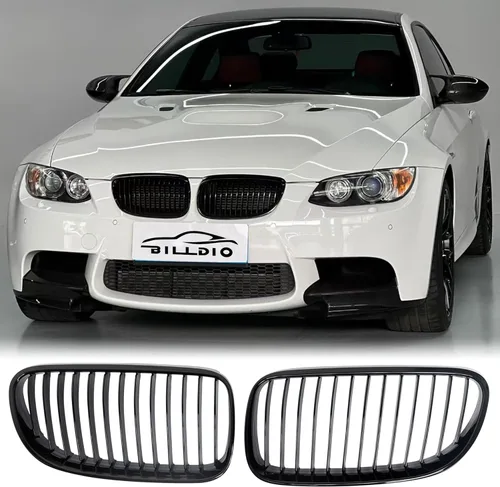 Miniatura 32 de Parrilla E90 – Rejilla negra de riñón individual compatible con BMW serie 3 E90 2009-2011 323i 328i 328xi 335d 335i 335xi Sedan LCI, E91 328i 328xi