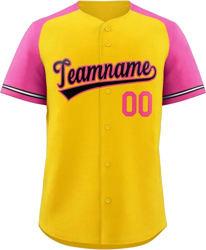 Miniatura 96 de Camisetas de béisbol personalizadas con botones de manga corta, número de nombre cosido personalizado / impreso para adultos y jóvenes