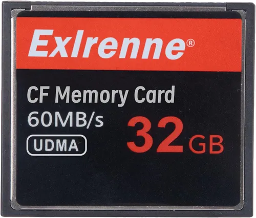 Tarjeta de memoria CF de 32 GB UDMA Velocidad de hasta 60 MB/s Cámara SLR Tarjetas CF para fotógrafo profesional, videógrafo, entusiasta