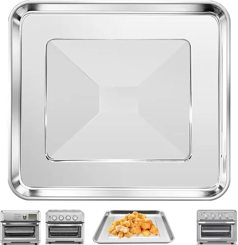 GXF Bandeja de horno tostador para Cuisinart TOA-60 TOA-65 TOA-70 ToA-70 horno de convección para freidora de aire, 12 x 11 pulgadas, repuesto de