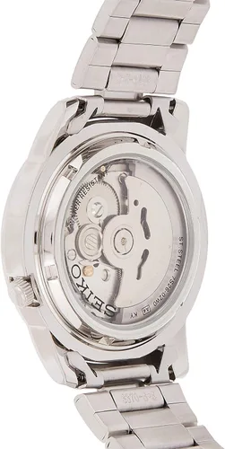 Miniatura 2 de SEIKO SNKK25 5 - Reloj de acero inoxidable con esfera blanca para hombre, Esqueleto Blanco, Bobinado automático, cuerda automática