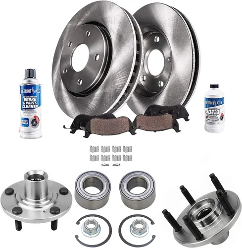 Miniatura 64 de Detroit Axle - Rotores de freno para Nissan NV2500 NV3500 NV1500 NV1500 2012-2021, repuesto de rotores de freno de disco: rotor delantero de 14.17