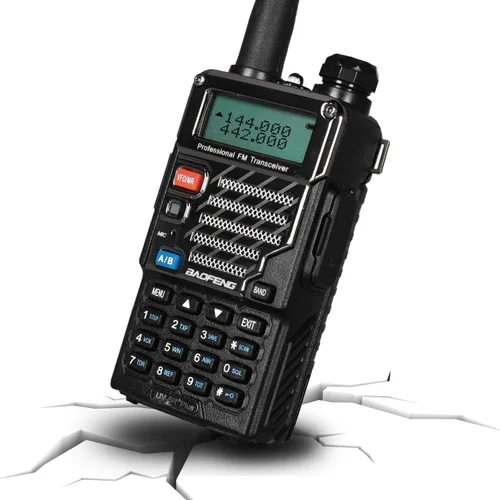 Miniatura 5 de Baofeng UV-5R+ Plus - Radio de mano para jamón, radio bidireccional de doble banda recargable de largo alcance, con auricular y cable