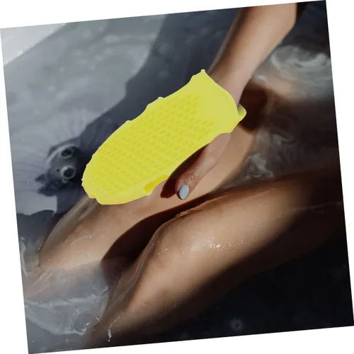 Miniatura 3 de FOMIYES 2 unids cepillo de guante de baño cuerpo de silicona exfoliante masajeador de mano guantes de ducha exfoliante guante de ducha exfoliante