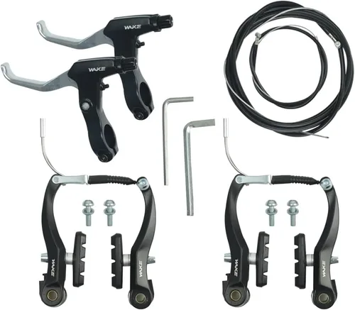 Miniatura 14 de FOMTOR Juego de pinzas de freno C para bicicleta, freno trasero y delantero, aleación de aluminio, freno lateral para MTB, bicicleta de montaña