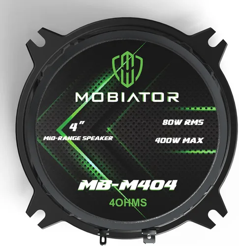 Miniatura 8 de Altavoces de rango medio MB-M404 400W máx, altavoces de puerta de audio para coche de 4 ohmios de alta eficiencia para sistema de sonido estéreo