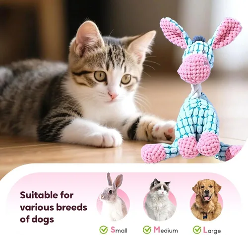 Miniatura 5 de KAMOJI 2026 Nuevos Juguetes para Perros, Bola de Perro Chirriante Recargable con Sonido Hablante, Juguetes de Felpa Indestructibles para Perros