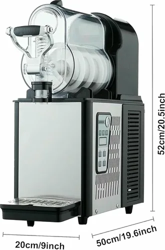 Miniatura 5 de Máquina comercial de granizado de 3/6/9L, máquina para hacer granizados de -2 ~ -44.6 °F, máquina de granizado de hielo con pantalla LED