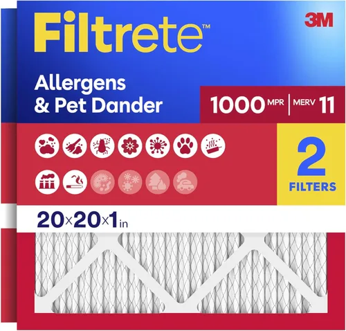 Miniatura 12 de Filtrete - Filtro de aire para aire acondicionado y calefactor, 2 x 24 x 1 pulgadas, MPR 1 MERV 11, defensa contra alérgenos, paquete de 2