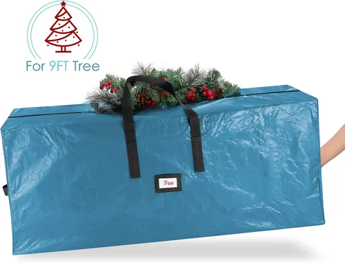 Miniatura 2 de Hearth & Harbor - Bolsa de almacenamiento para árbol de Navidad de 9 pies, bolsa para árbol de Navidad artificial con asas reforzadas, cremallera