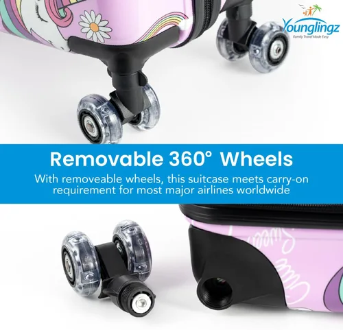 Miniatura 29 de Younglingz LIL FLYER GO 21" - Maleta de mano para niños, Motocicleta verde V2