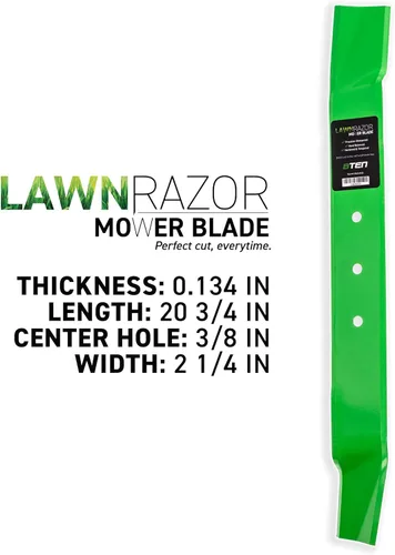 Miniatura 2 de 8TEN LawnRAZOR - Cuchilla de cortacésped para Briggs Murray Walk Behind 21 pulgadas 471161 71161E701 71584E701 71584E701MA (triturado)