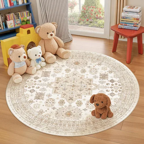 Miniatura 16 de zesthome Alfombra 4x6 - Alfombra Resistente a Manchas Lavable, Alfombras con Respaldo Antideslizante para Sala de Estar, Alfombras Pequeñas de Área