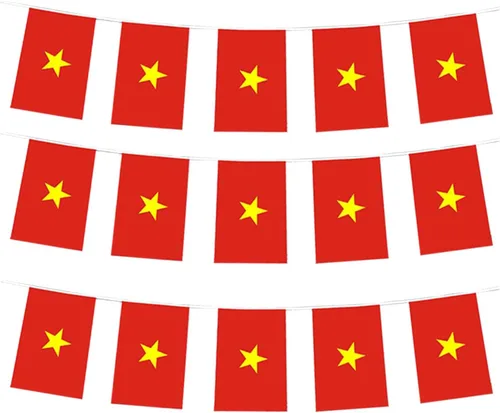 Miniatura 18 de Bandera de Colombia, bandera colombiana, pequeña cadena de banderas de Colombia, mini banderas colombianas, utilizada para fiestas, escuela, eventos